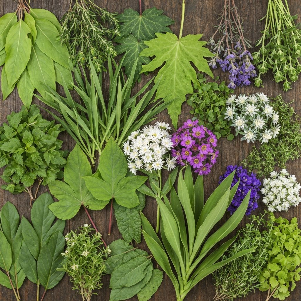 Diverse plant species from around the world